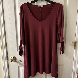 First Love Burgundy Dress